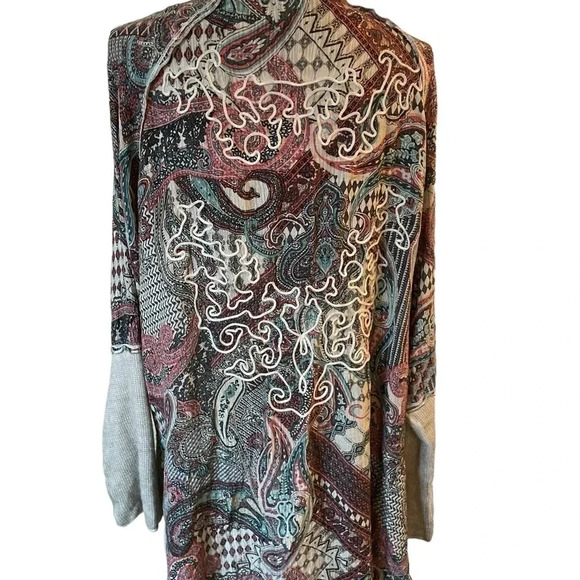 Gretty Zueger bohemian oversized cardigan size large NWT - Picture 8 of 11